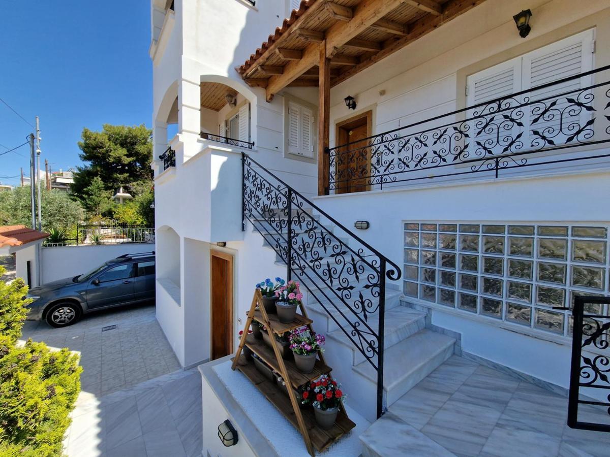 Pórto Ráfti Villa Liana : Luxury Villa With Fantastic Sea View, Near Airport מראה חיצוני תמונה